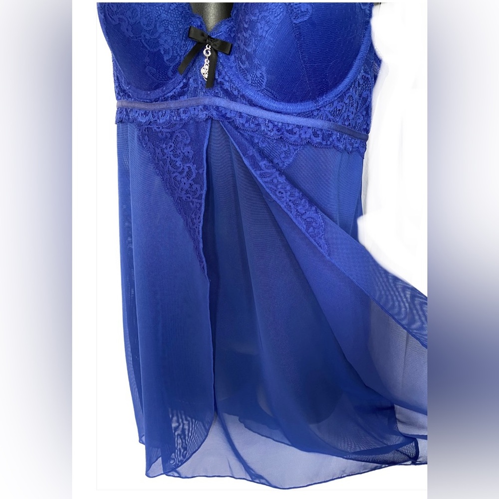NWT LVR ROYAL BLU Nightgown, L *P1098 - Picture 3 of 6